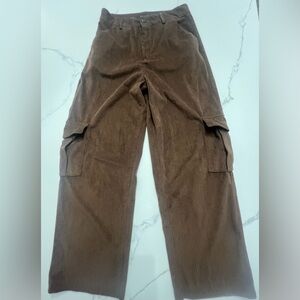 Shein Brown Corduroy Cargo pants sz.S great condition